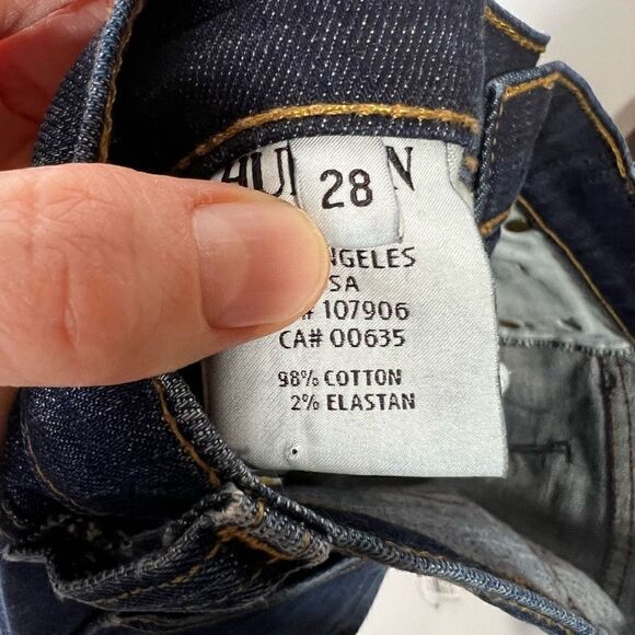 Hudsdon Blue Dark Denim Colette Skinny Ankle Jeans Size 28 - Picture 8 of 9